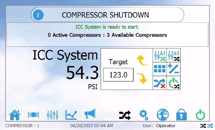 FS-Elliott ICC Control Panel Screen